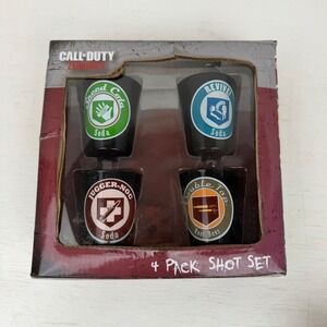 Call of Duty Zombies Perk-a-Cola 4 Pack Shot Glass Set Speed Cola Jugger-Nog